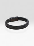 Pulseira de Couro Sintético com Fecho Magnético