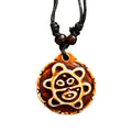 Colar com Pingente Tribal Artesanal em Estilo Étnico com Cordão Ajustável