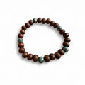 Pulseira de Madeira Naturais  – Estilo Artesanal com Elástico