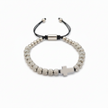 Pulseira com Cruz em Aço Inoxidável Ajustável