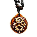 Colar com Pingente Tribal Artesanal em Estilo Étnico com Cordão Ajustável